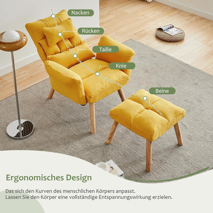 Relaxsessel mit Liegefunktion & Hocker – Bequemer Fernsehsessel