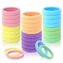 30 Stück Haargummi Damen 4 cm Bunt Baumwolle Ohne Metall