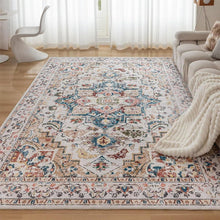 Waschbarer Vintage Orientalischer Teppich 160x230CM Beige
