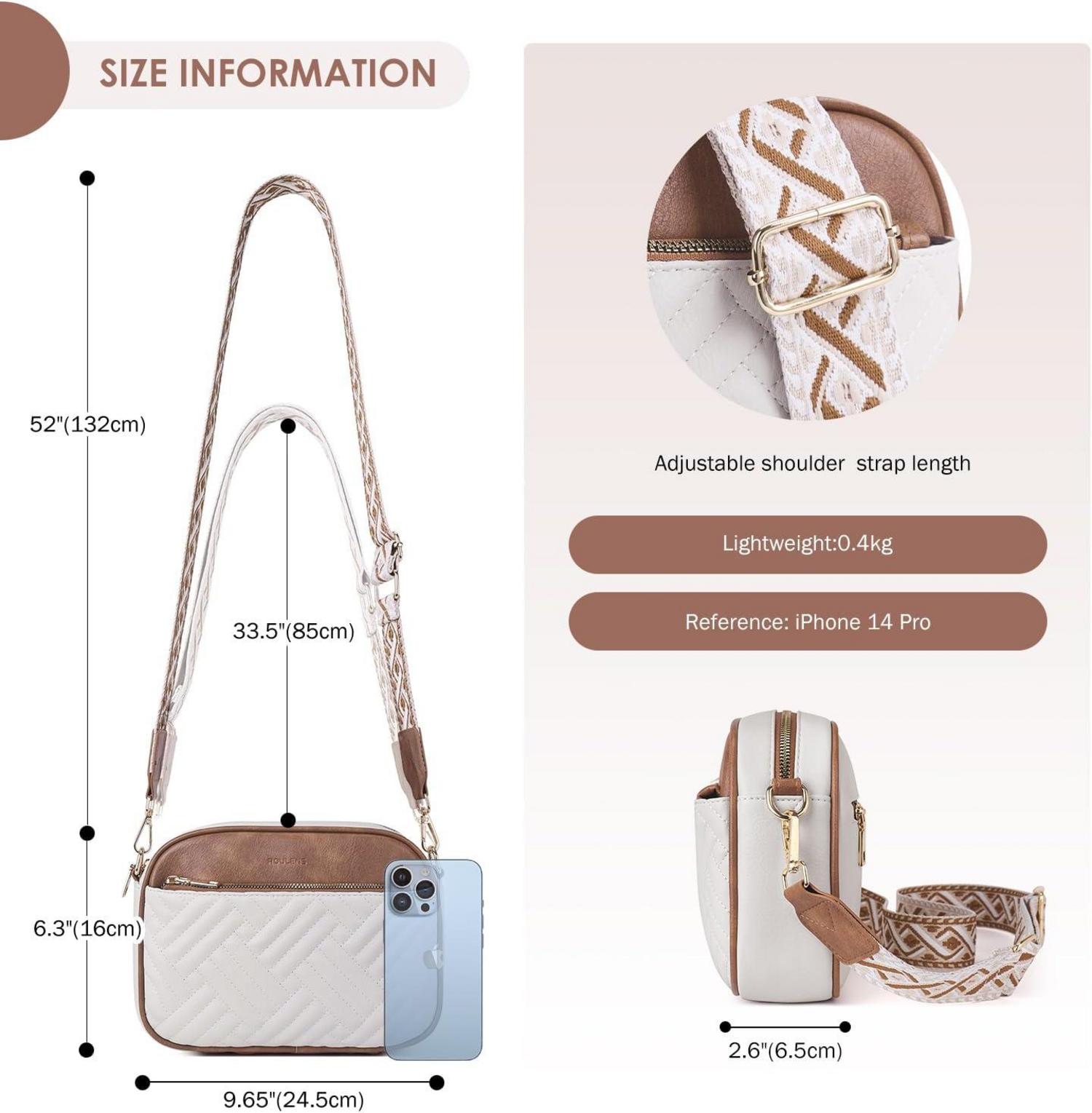 Gesteppte Damen Umhängetasche | PU Leder Schultertasche