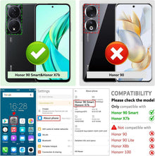 Premium Leder Handyhülle Honor X7b Klapphülle Schwarz