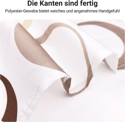 Duschvorhang 120x200cm Kamelfarbe Kreis Polyester Wasserabweisend