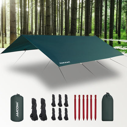Camping Tarp Wasserdicht UV-Schutz für Outdoor-Aktivitäten 4m