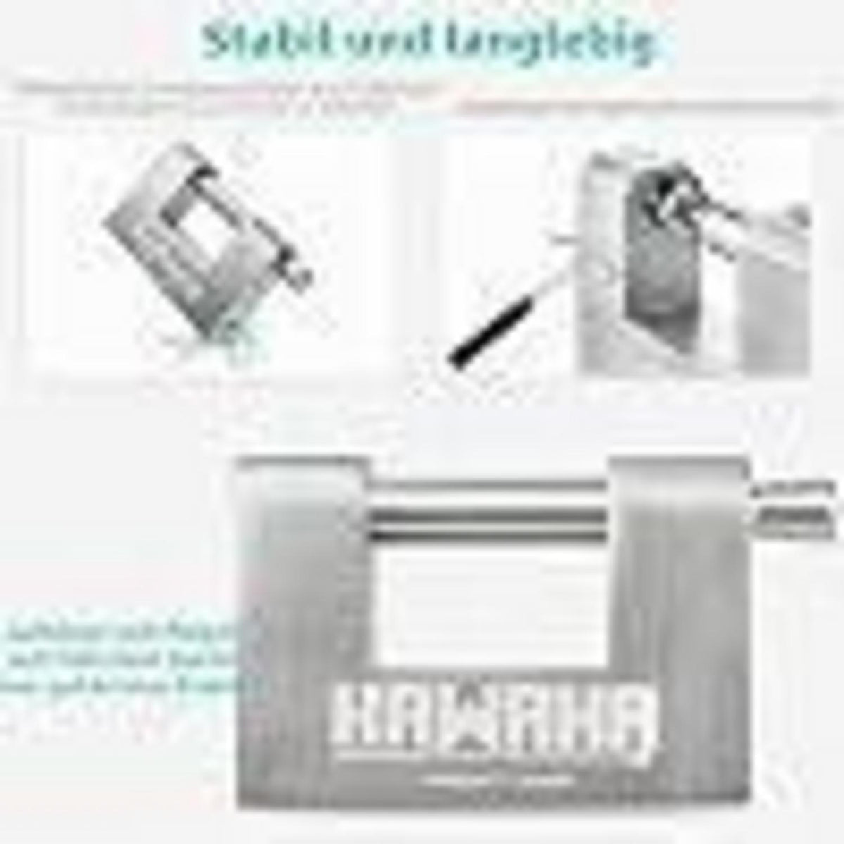 Edelstahl Vorhängeschloss 80mm - 4er Set, Gleicher Schlüssel