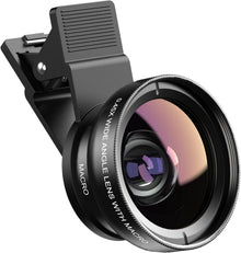 Kamera-Objektiv Set 2-in-1 Makro Weitwinkel 12,5x Handy Phone