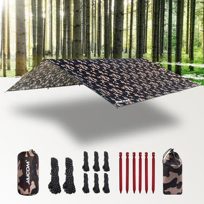 Camping Tarp Wasserdicht 3x3M Ultraleicht UV-Schutz & Regen