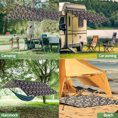 JAICOM Tarp Zeltplane Camping 3x3M Wasserdicht UV-Schutz Regen