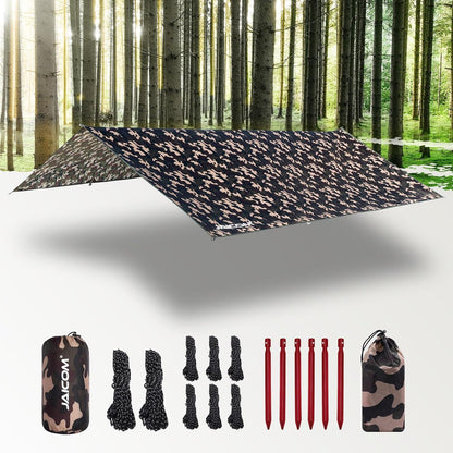 Wasserdichte Camping Zeltplane 3x4M Ultraleicht & Tragbar UV-Schutz