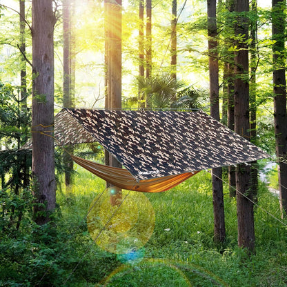 Tarp Zeltplane Wasserdicht Ultraleicht 3x4m Camping Outdooraktivitäten