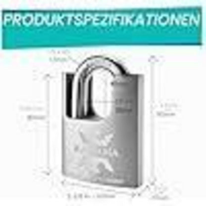 Edelstahl Vorhängeschloss 60mm - 2er Pack, Gleichschließend