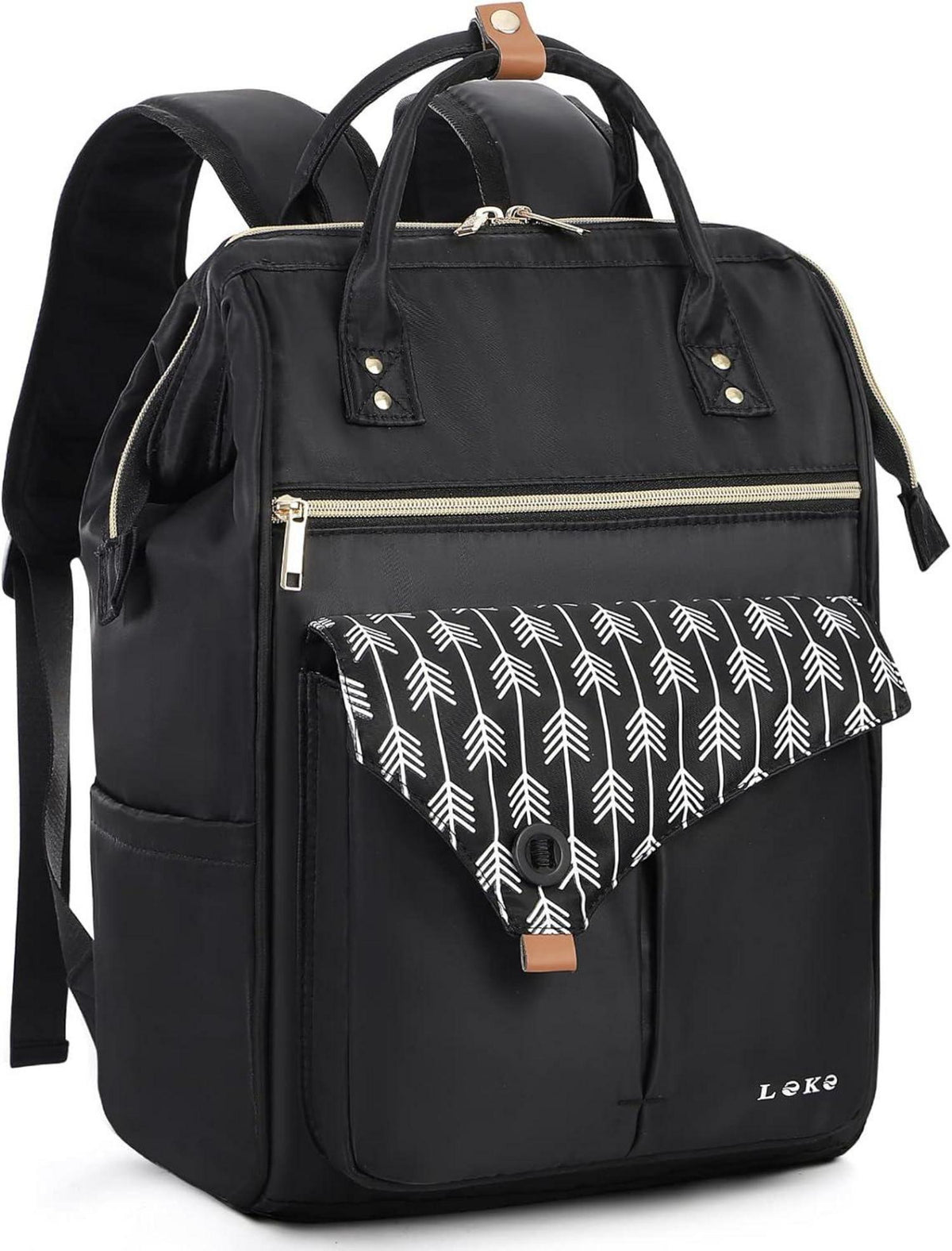 Rucksack Damen Laptopfach Anti Diebstahl Tasche 15.6 Zoll Schwarz
