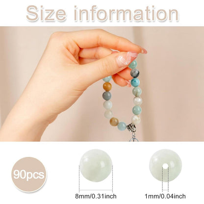 8mm Amazonit Perlen Naturstein für Schmuck DIY