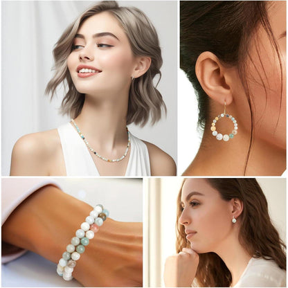 8mm Amazonit Perlen Naturstein für Schmuck DIY