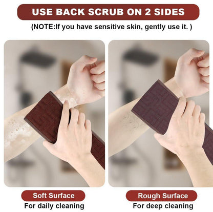 URAQT Rückenschrubber Peeling Dusche Doppelseitiger Rückenpeeling Waschlappen