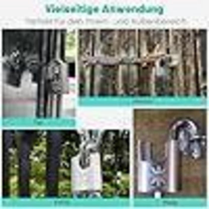Hochsicherheits Vorhängeschloss Edelstahl 50mm - 4er Pack, Gleichschließend
