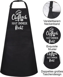 Lustige Kochschürze Chefkoch Recht Grillschürze Vatertag