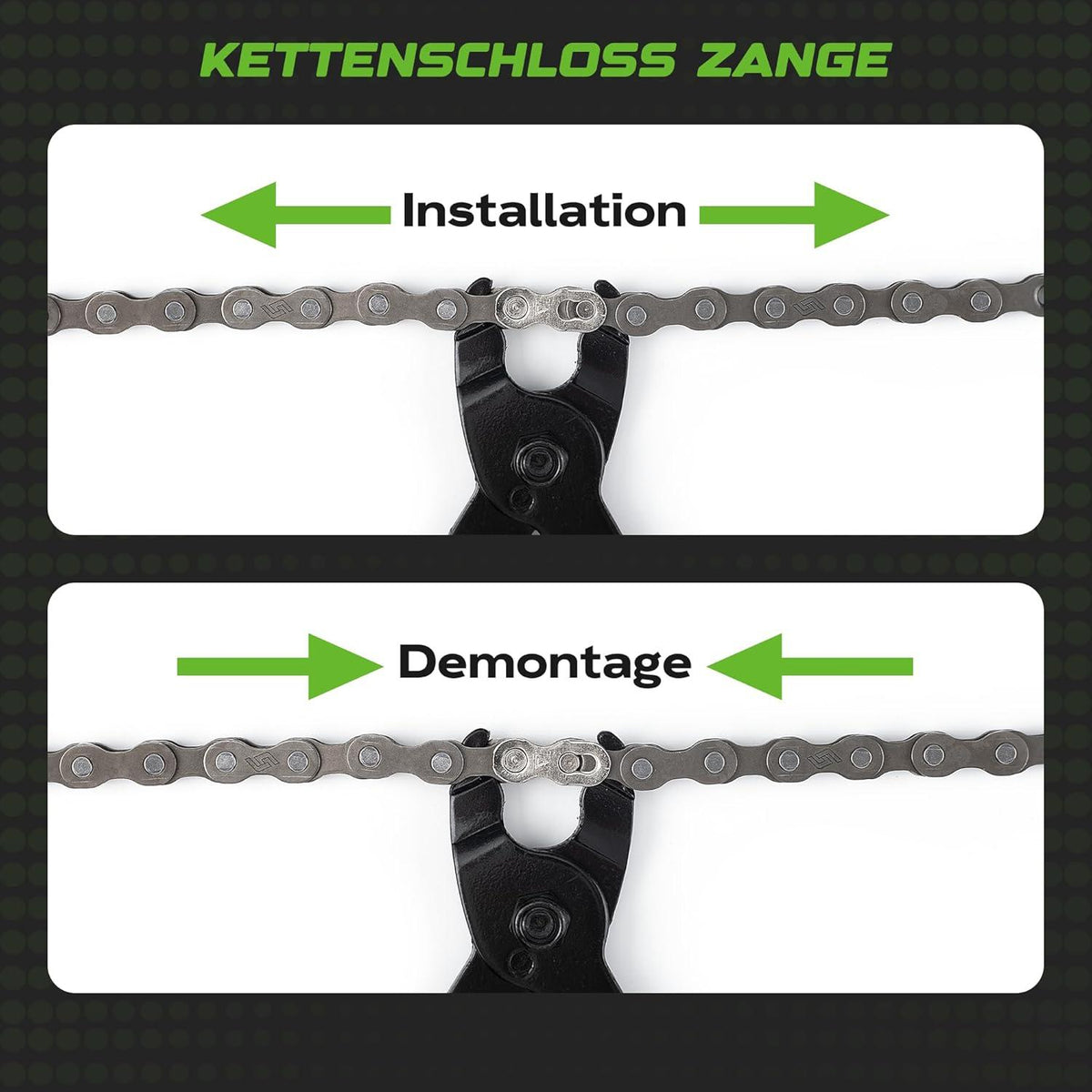 Ventvinal Fahrrad Werkzeug Set 2.0 mit Kettennieter und Kettenschloss Zange