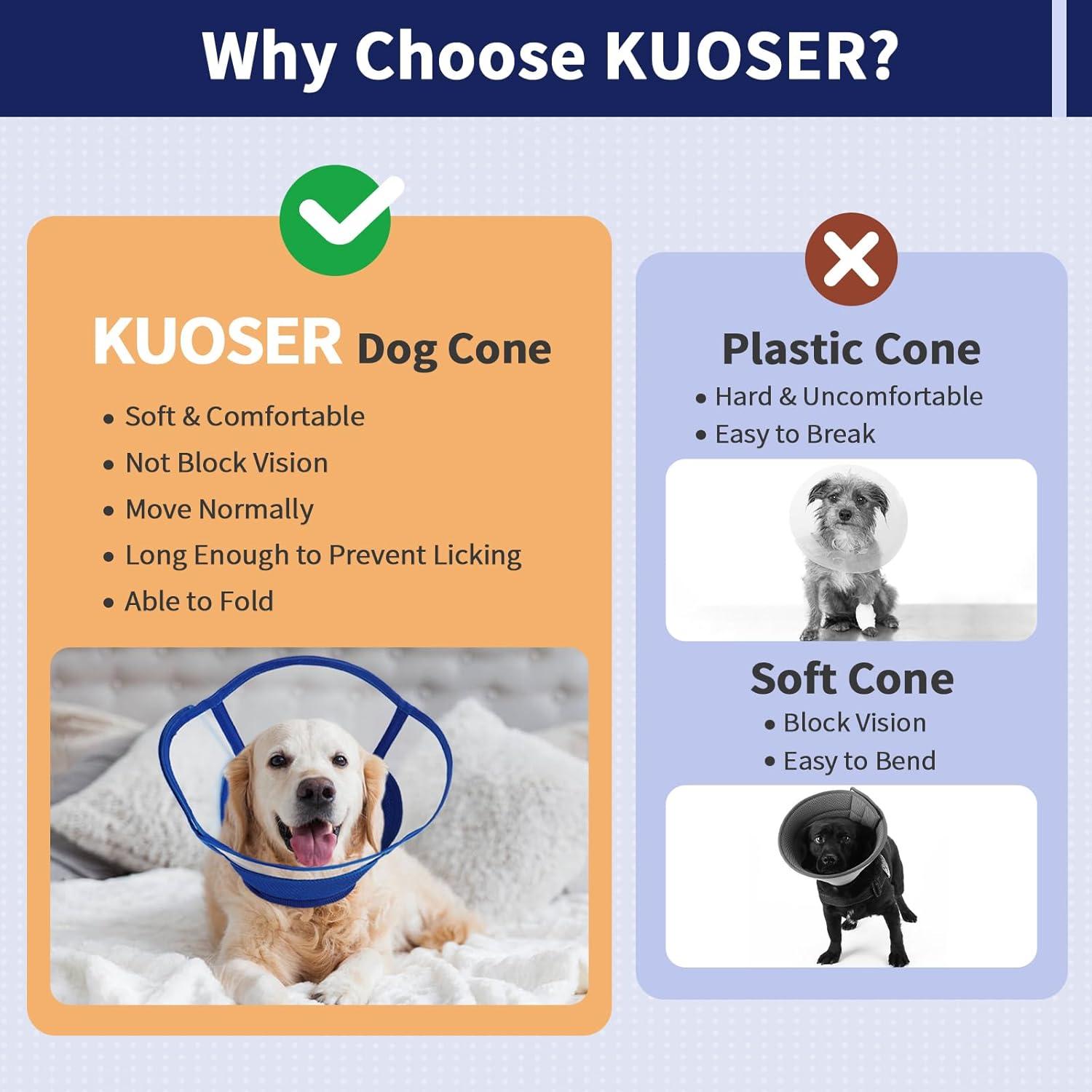 Halskrause Hund Weich Schutzkragen Comfy Cone Einstellbarer Halskrause