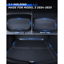 Kofferraummatte 3er Set Tesla Model 3 2024-2026 – Allwetter Schutz