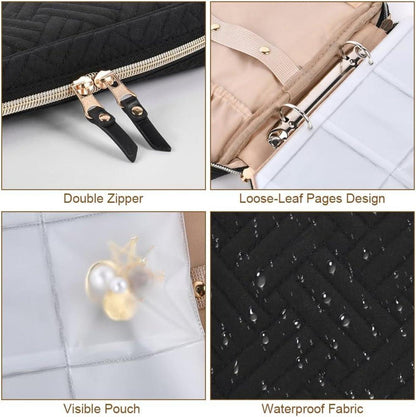 Schmuck Organizer Tasche für Reise und Aufbewahrung von Uhren Ohrring Ringe