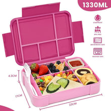 Bugucat Brotdose Kinder mit Fächern 1330ML Lunchbox