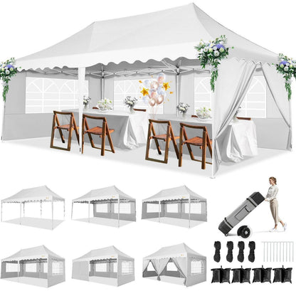 Faltpavillon 3x6m mit Seitenwänden – Wasserdicht & Stabil