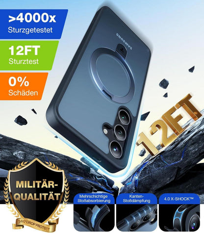 Samsung Galaxy S24 Hülle Schwarz MagSafe Militär Schutz