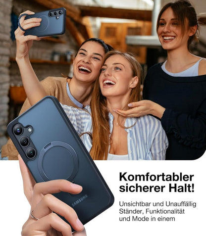Samsung Galaxy S24 Hülle Magnetisch Stoßfest Militärschutz Schwarzes