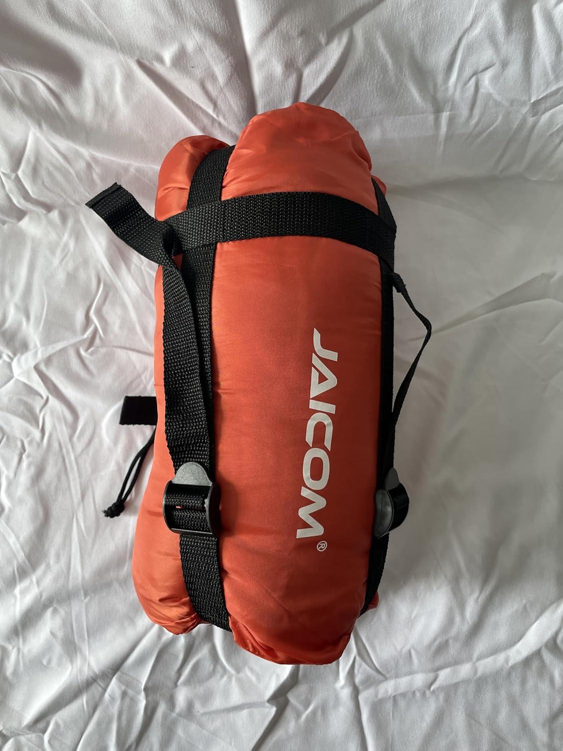 Schlafsack 3 Jahreszeiten Ultraleicht Mumienschlafsack 800g Outdoor Orange