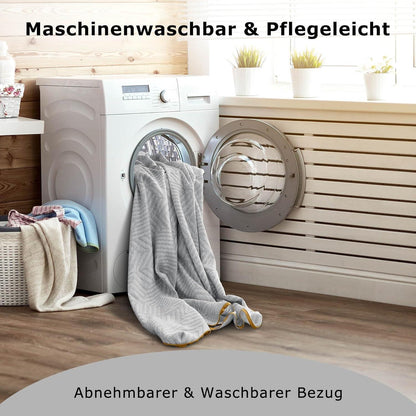 Slybear Topper 140x200cm Gelschaum H3 H4 7,5cm Höhe waschbarer Bezug