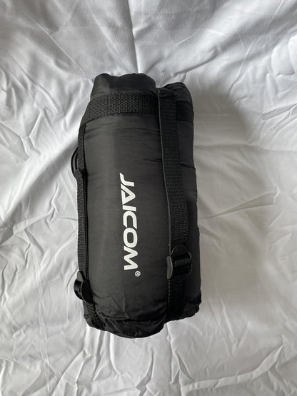 JAICOM Schlafsack 3 Jahreszeiten Ultraleicht Mumienschlafsack 800g Schwarz