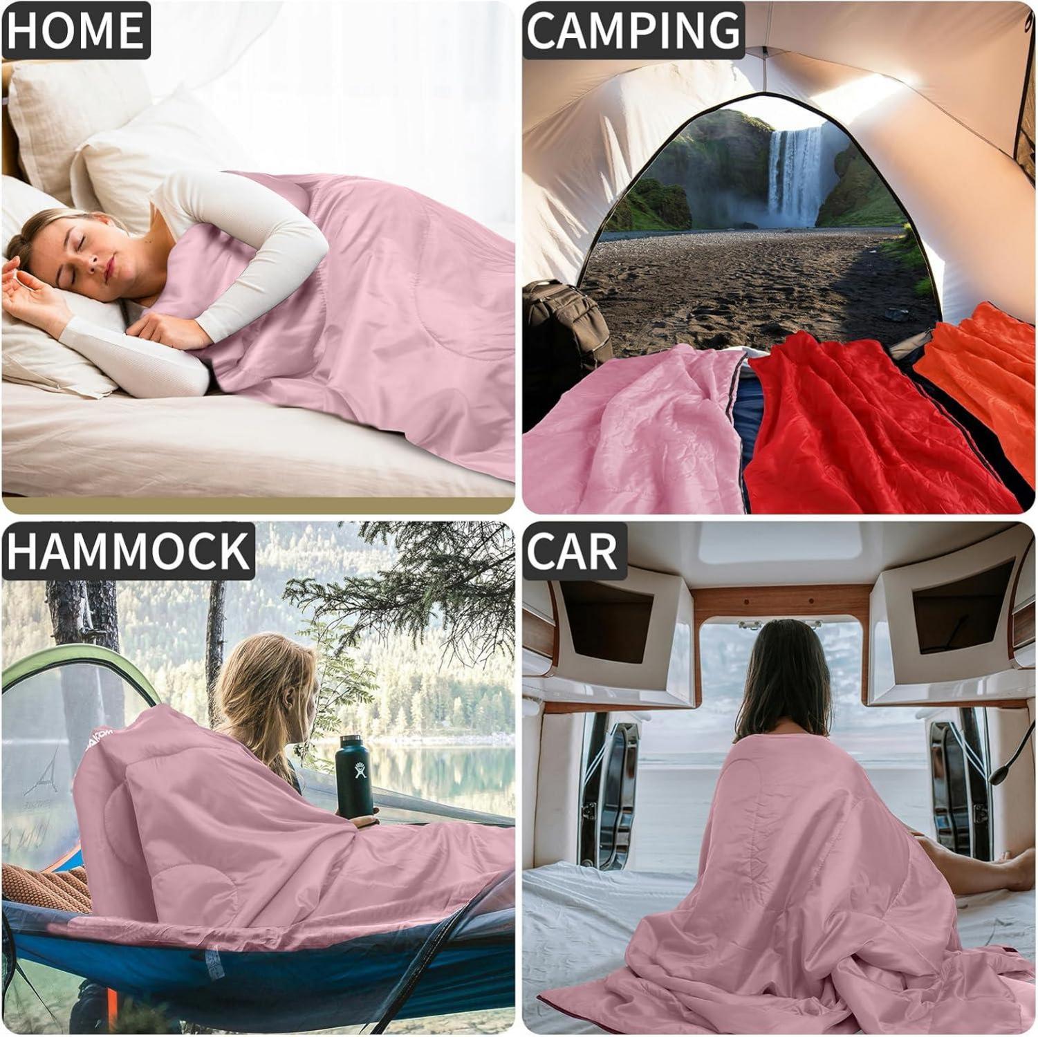 Leichter Deckenschlafsack Sommerschlafsack Camping Outdoor Wandern