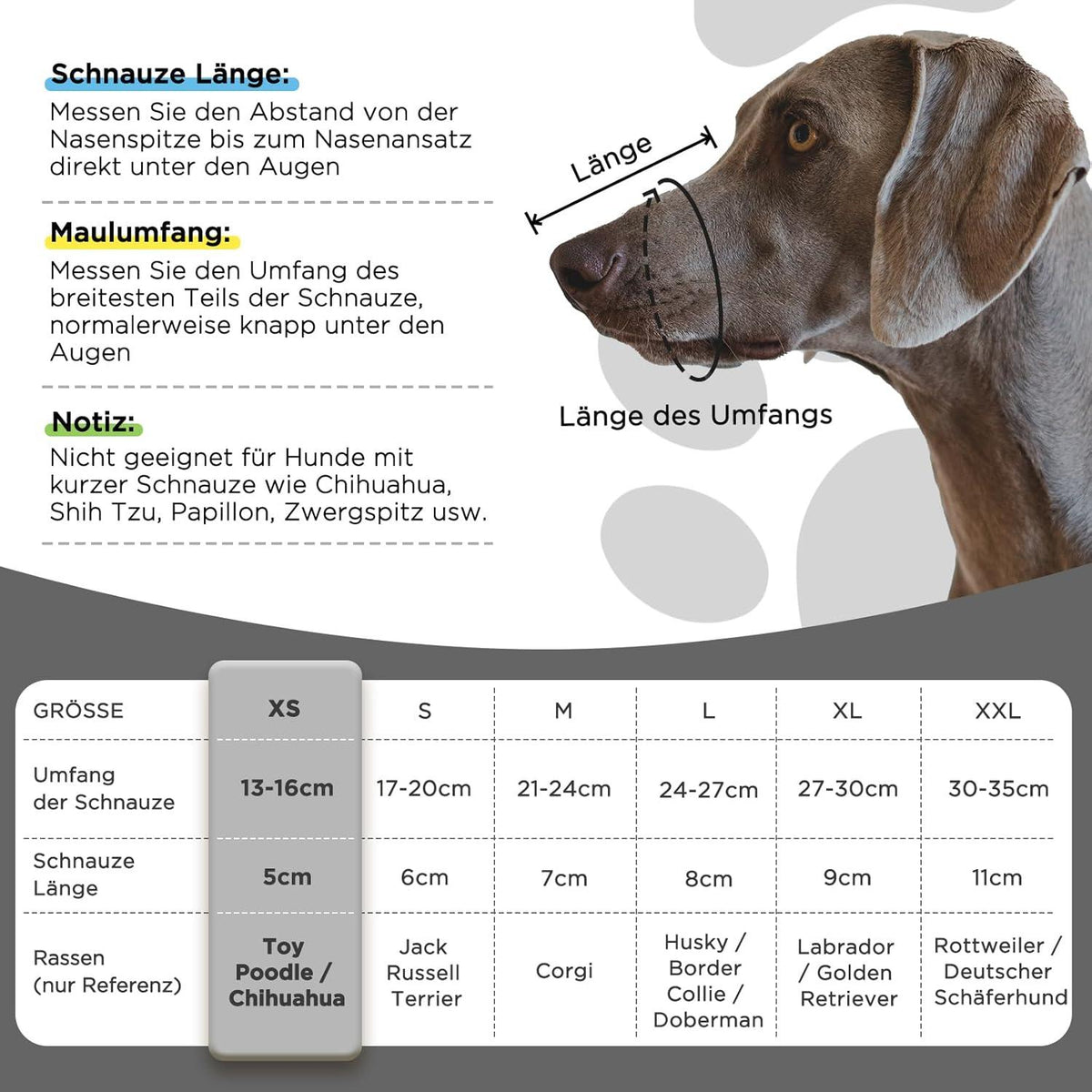 Hund Maulkorb Mesh Soft atmungsaktiv reflektierend XS