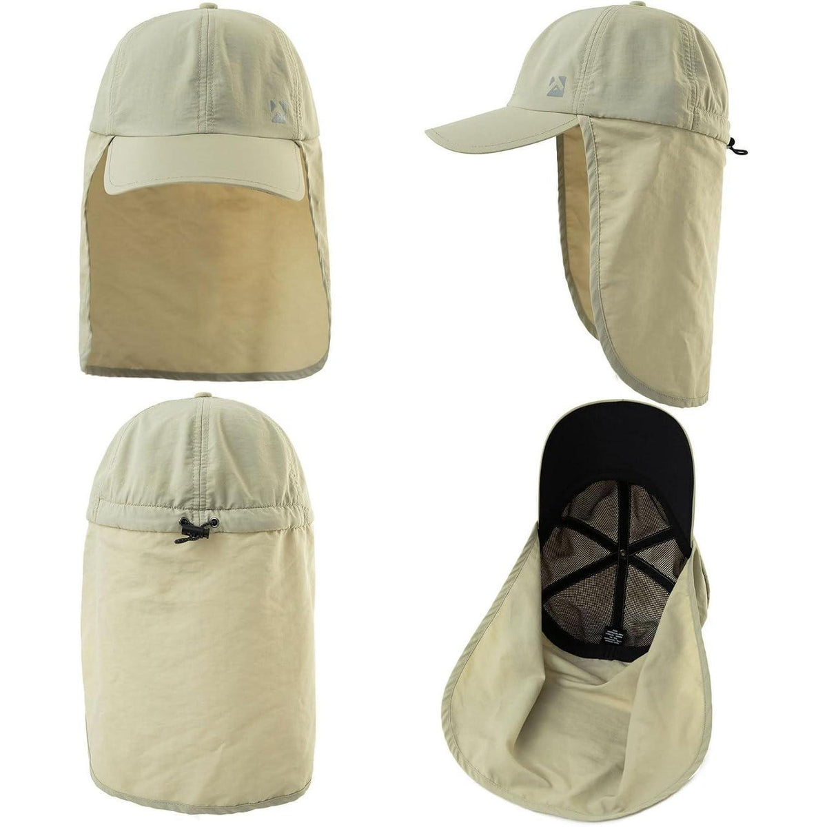 Wasserdichte Baseball Cap mit Nackenklappe UV-Schutz L-XL