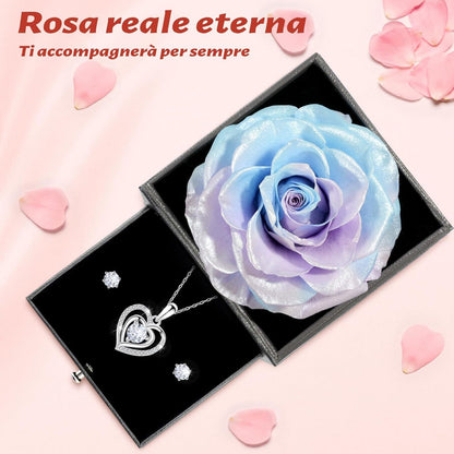 Ewige Konservierte Rot Rose Geschenkset für Frauen mit