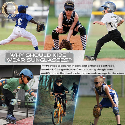 ATTCL XQ548 Baseball-Sonnenbrille für Kinder Sport UV400