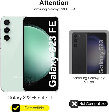 Panzer Schutzglas Samsung Galaxy S23 FE 6,4 Zoll 9H HD-Klar