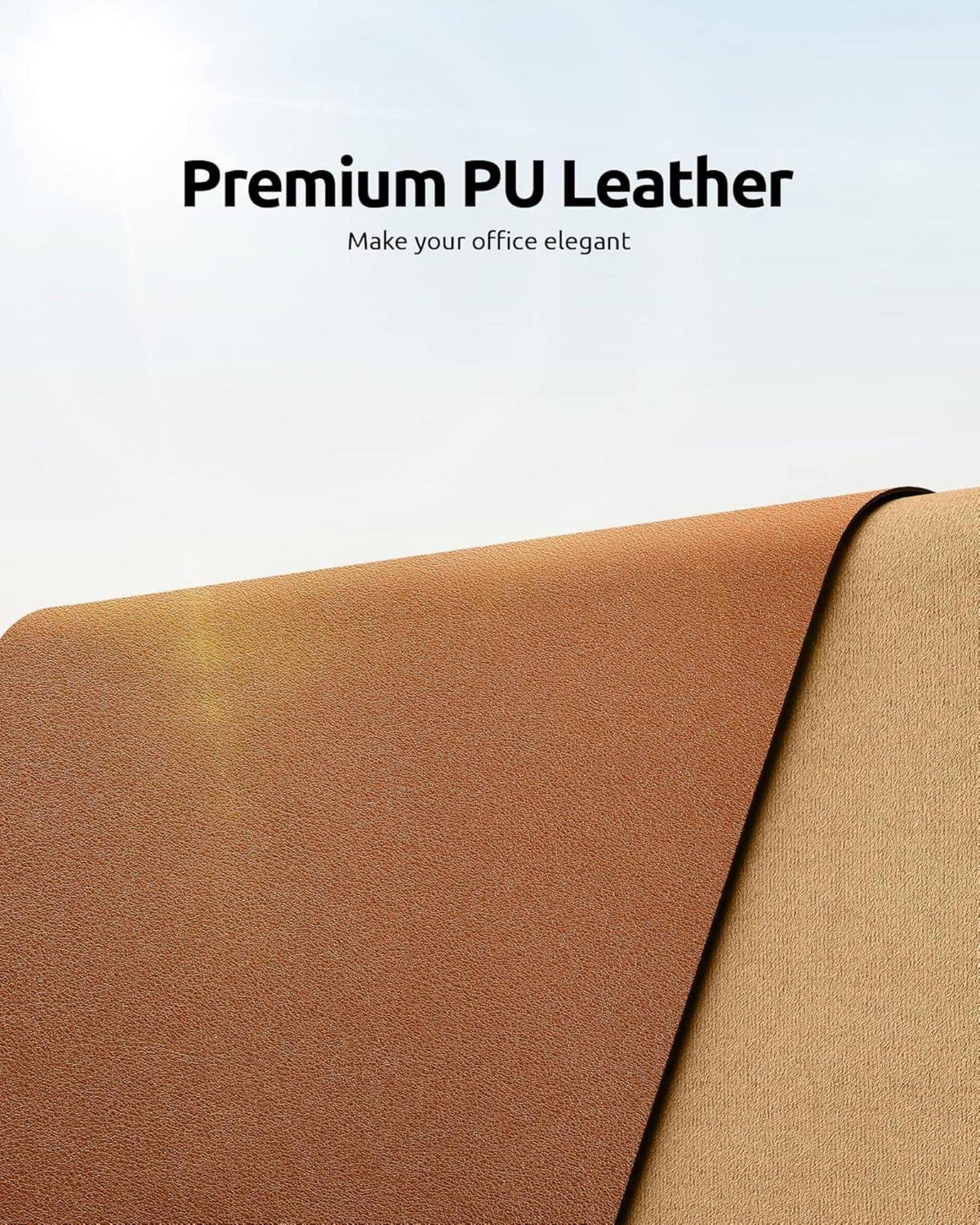 YSAGi Schreibtischunterlage Premium Leder Mauspad XXL