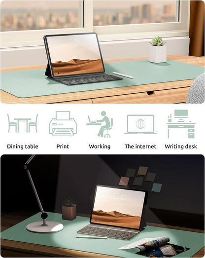 Schreibtischunterlage XXL Premium Leder Mauspad Büro Homeoffice