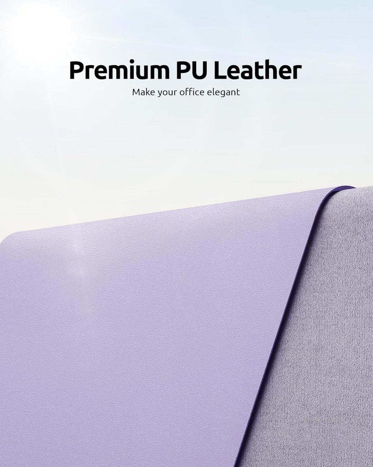 YSAGi Schreibtischunterlage 80x40cm Premium Leder Mauspad