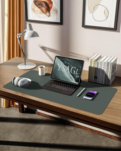 Premium Schreibtischunterlage 80x40cm Dunkelgrün XXL Mousepad