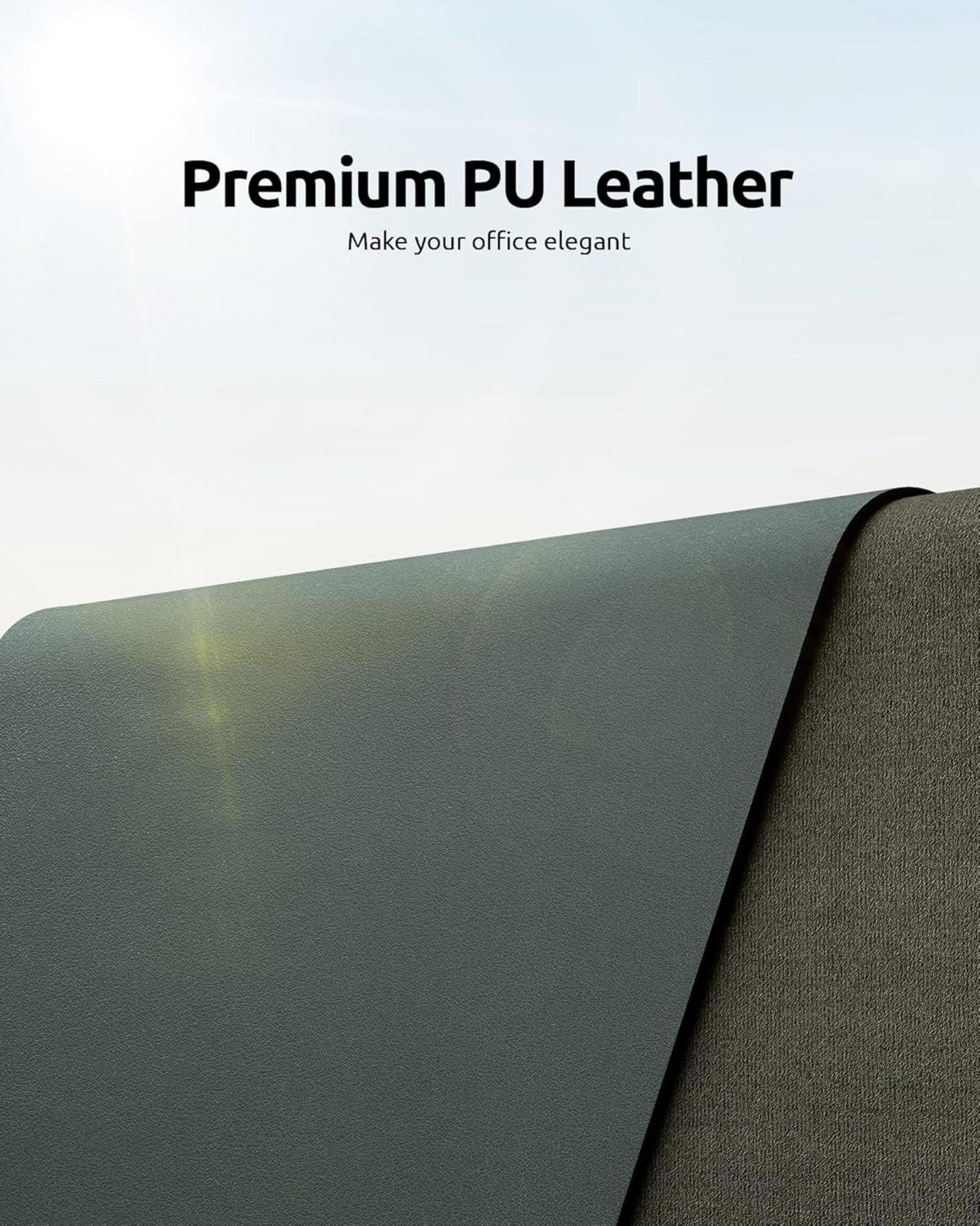 Schreibtischunterlage 90x43cm Premium Leder Mauspad XXL Büro