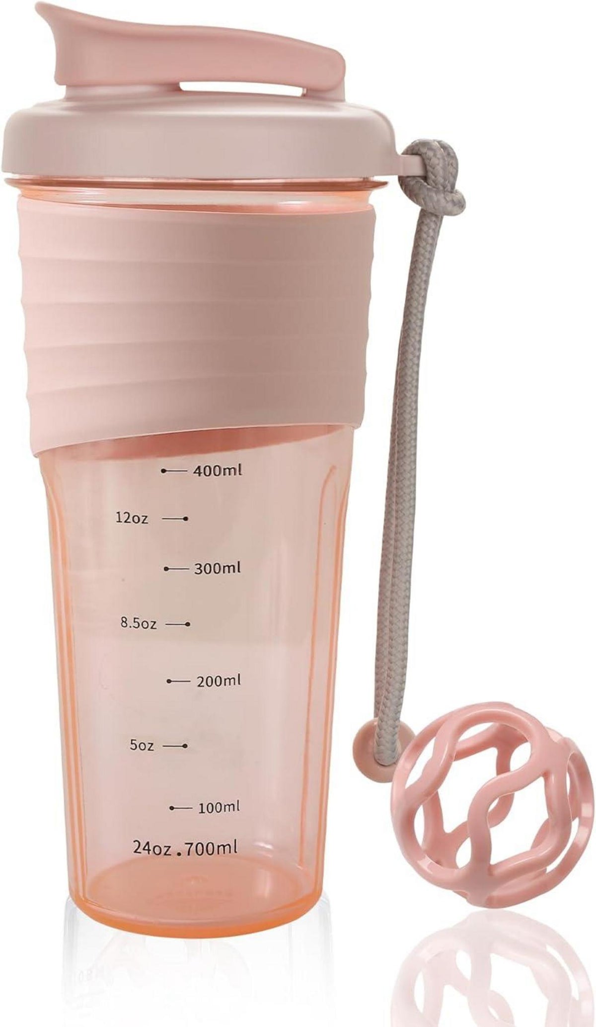 Protein Shaker 700ml Auslaufsicher BPA-frei Pink