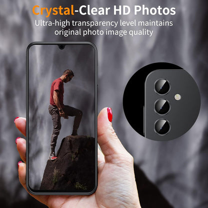 WSKEN Kameraschutz Panzerglasfolie Galaxy A55 5G 2024 Schwarz