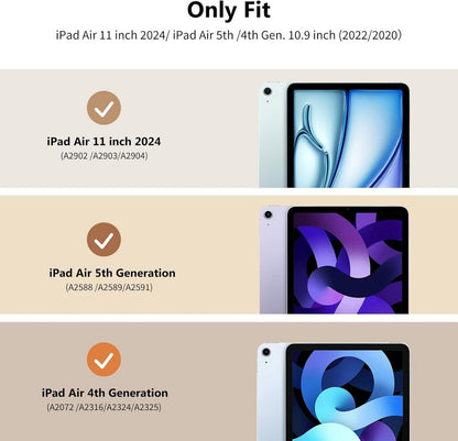 TiMOVO iPad Air 11 Hülle 2024 Trifold Ständer, Magnetisch