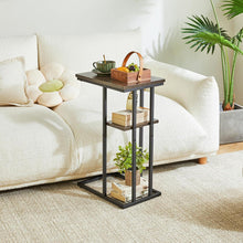 YMYNY Beistelltisch C-Form Industrie-Design 40x26x61.5cm