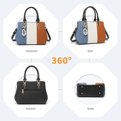 Elegante Multicolor Damen Handtasche Mittelgroß Henkeltasche