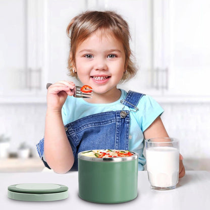 Thermobehälter 1 Liter - Warmhaltebehälter mit Griff für Essen unterwegs