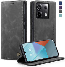 Handyhülle Xiaomi Redmi Note 13 Pro 5G Premium Leder Grau