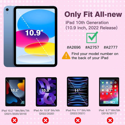 TiMOVO iPad 10.9 Zoll 2022 Hülle - Schlankes Smart Case